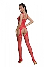 Bodystocking, ECO BS004, czerwony - Passion — Zdjęcie N2