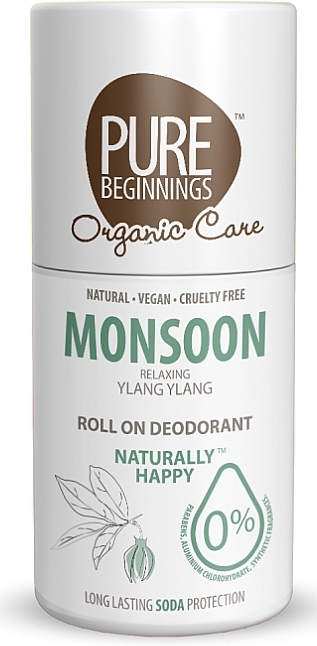 Dezodorant Monsoon - Pure Beginnings Eco Roll On Deodorant — Zdjęcie N1