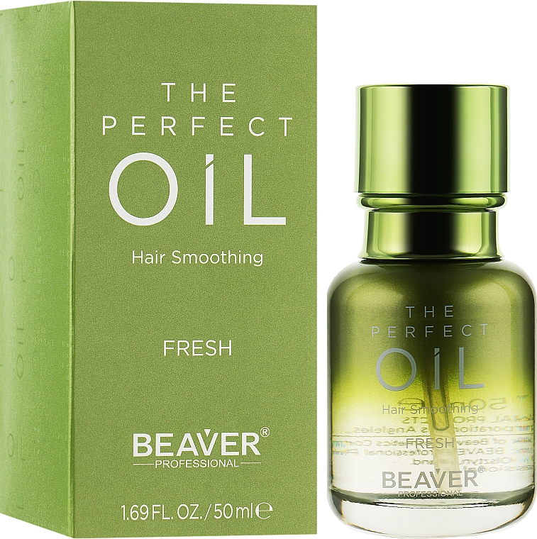 Perfumowany olejek do włosów na rozdwojone końcówki - Beaver Professional Expert Hydro The Perfect Oil Hair Smoothing Fresh — Zdjęcie N2