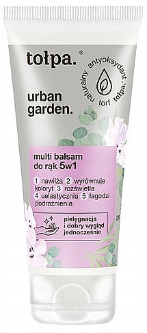 Multi balsam do rąk 5 w 1 - Tołpa Urban Garden 5in1 Hand Balm — Zdjęcie N1