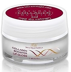 Błyszczyk do ust, booster - Natural Collagen Inventia Booster Lip Gloss — Zdjęcie N2