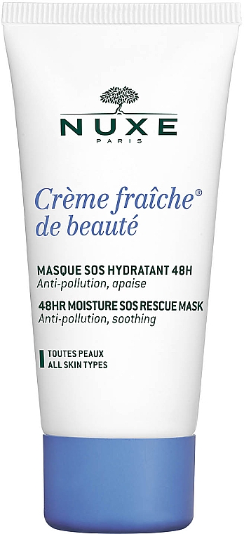 Intensywnie regenerująca maska do twarzy - Nuxe Crème Fraîche de Beauté 48HR Moisture SOS Rescue Mask — Zdjęcie N1