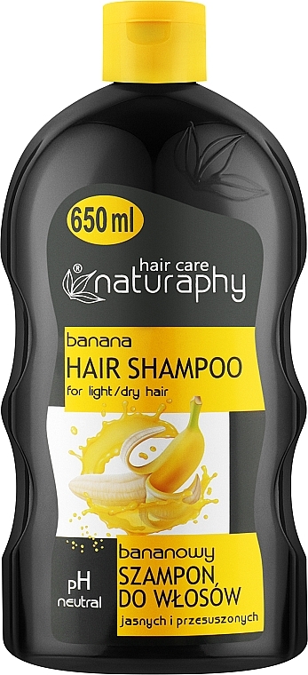 Bananowy szampon do włosów jasnych i przesuszonych - Naturaphy Shampoo — Zdjęcie N1