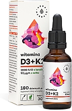 Kup Suplement diety D3+K2mk7 2000IU - Aura Herbals Vitamin D3+K2mk7 2000IU