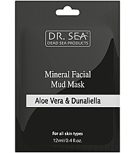 Kup Mineralna maseczka błotna do twarzy z aloesem i dunaliellą - Dr. Sea Mineral Mud Mask (saszetka)