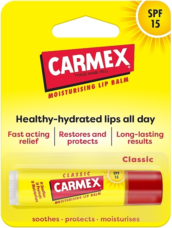 Nawilżający balsam do ust - Carmex Classic Lip Balm SPF15 — Zdjęcie N2