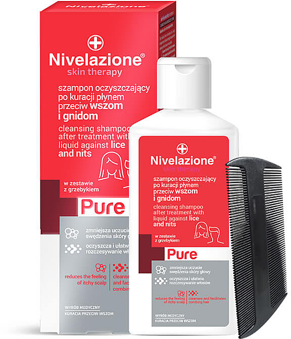 Oczyszczający szampon po kuracji płynem przeciw wszom i gnidom - Farmona Nivelazione Skin Therapy Pure — фото N1