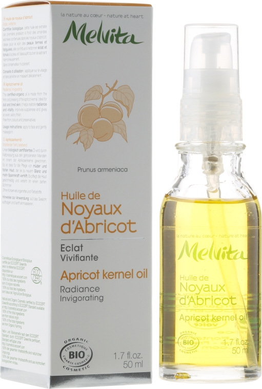 Olej z pestek moreli - Melvita Huiles de Beauté Apricot Kernel Oil — Zdjęcie N1