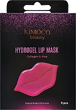 Nawilżająca hydrożelowa maska do ust z kolagenem i aloesem - Kimoco Beauty Hydrogel Lip Mask Collagen & Aloe — Zdjęcie N1