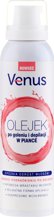 Olejek po goleniu i depilacji w piance - Venus After Shave & Depilation Oil