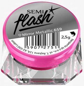 Pyłek do paznokci Efekt lustra - Semilac Semi Flash — Zdjęcie N1