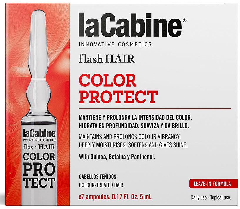 Ampułki do włosów - La Cabine Flash Hair Color Protect Ampules — Zdjęcie N1
