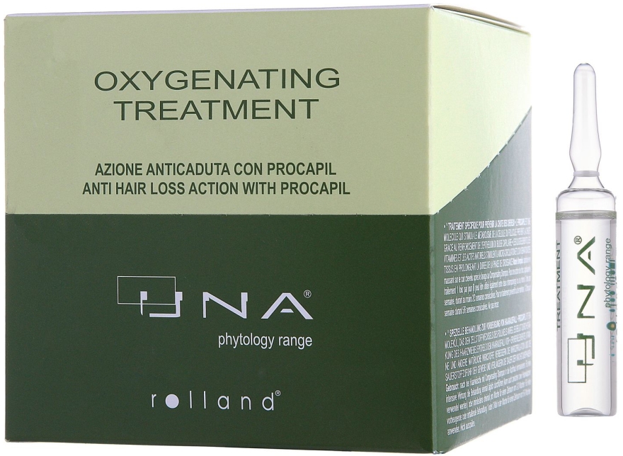 Kompleks przeciwko wypadaniu włosów w ampułkach - Una Oxygenating Treatment