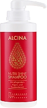 Szampon do włosów z odżywczym arganem i olejem z pestek winogron - Alcina Nutri Shine Shampoo — Zdjęcie N4