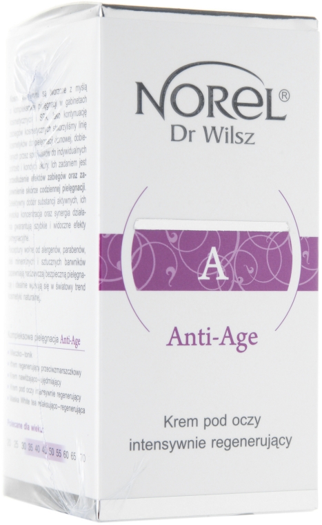 Lekki nawilżający krem pod oczy do skóry dojrzałej - Norel Anti-Age A Revitalizing Eye Cream — Zdjęcie N2