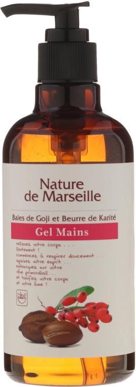 Żel do mycia rąk o zapachu jagód goji i masła shea Myje i pielęgnuje - Nature de Marseille — Zdjęcie N1