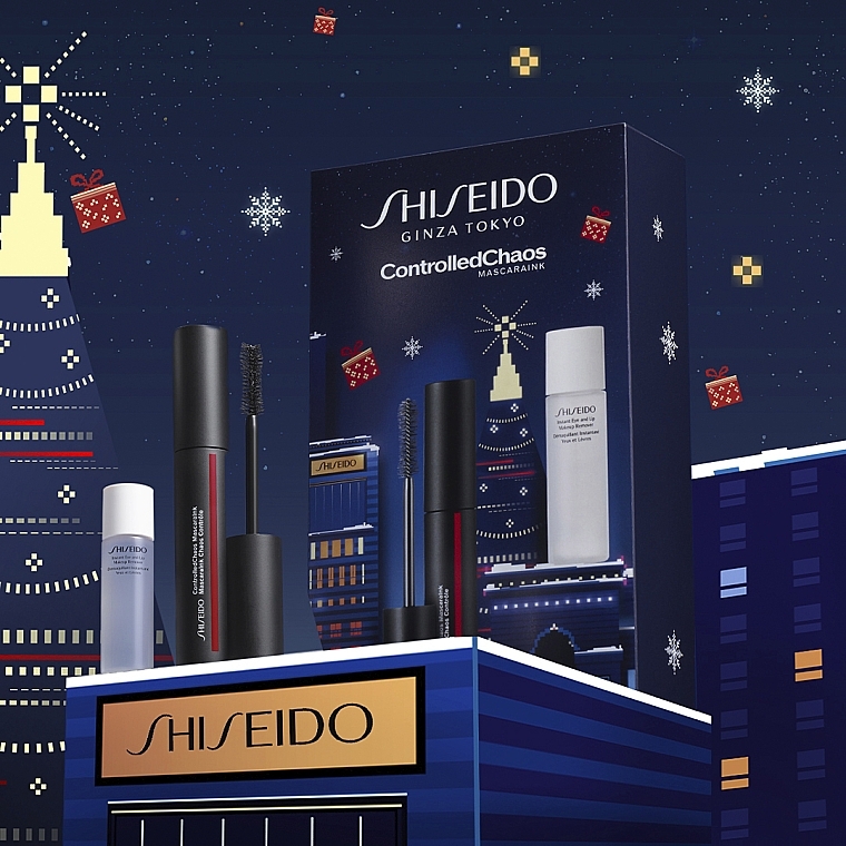 Zestaw - Shiseido Shiseido Controlledchaos Mascara Holiday Kit (makeup/remover 30 ml + mascara 11.5 ml) — Zdjęcie N3