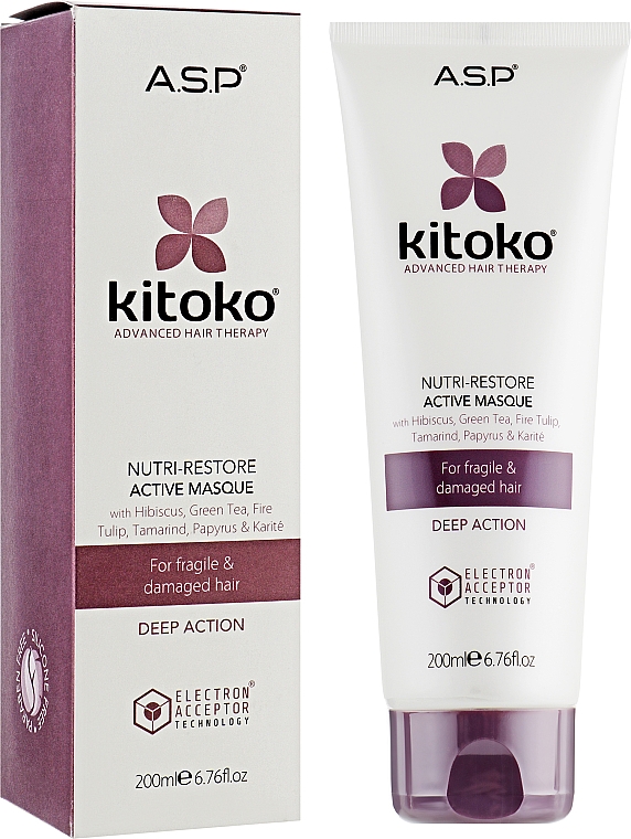 Rewitalizująca maska do włosów - Affinage Salon Professional Kitoko Nutri Restore Active Masque — Zdjęcie N1