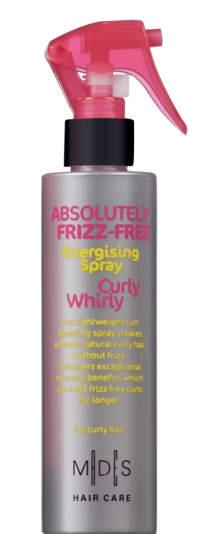 Spray zapobiegający puszeniu się włosów kręconych - Mades Cosmetics Absolutely Frizz-Free Curly Whirly Energising Spray