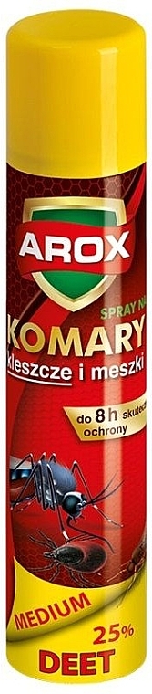 Spray przeciw komarom, kleszczom i muchom - Arox Deet Medium — Zdjęcie N1