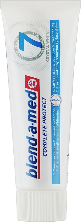 Wybielająca pasta do zębów - Blend-a-med Complete Protect 7 Crystal White Toothpaste — Zdjęcie N1