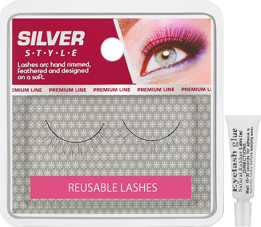 Naturalnie plecione sztuczne rzęsy, FR 160 - Silver Style Eyelashes — Zdjęcie N1