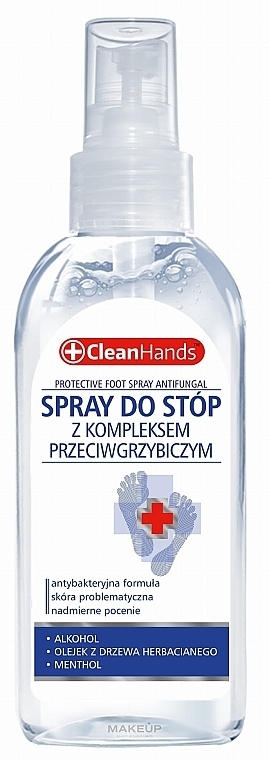 Spray przeciwgrzybiczy do stóp - Clean Hands Foot Spray  — Zdjęcie N1