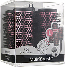 Kup Zestaw - Olivia Garden Multibrush One Size Kit L (multibrush/4pcs + handle/1pcs)
