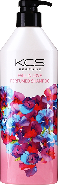 Nawilżający szampon do włosów suchych i zniszczonych - KCS Fall In Love Perfumed Shampoo — Zdjęcie N1