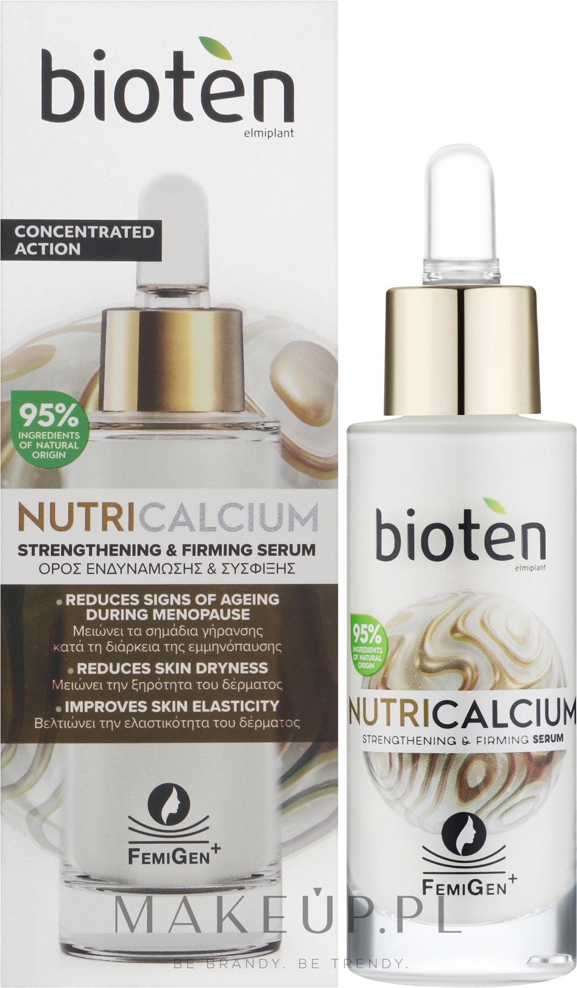 Serum do twarzy - Bioten Nutri Calcium Strengthening & Firming Serum — Zdjęcie 30 ml