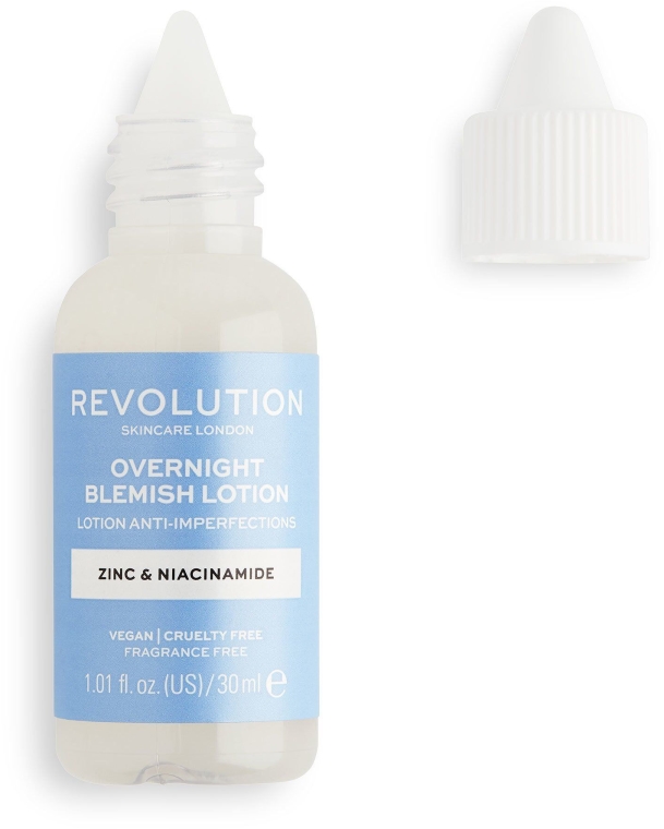 Krem przeciw niedoskonałościom skóry - Makeup Revolution Skincare Overnight Blemish Lotion — Zdjęcie N1