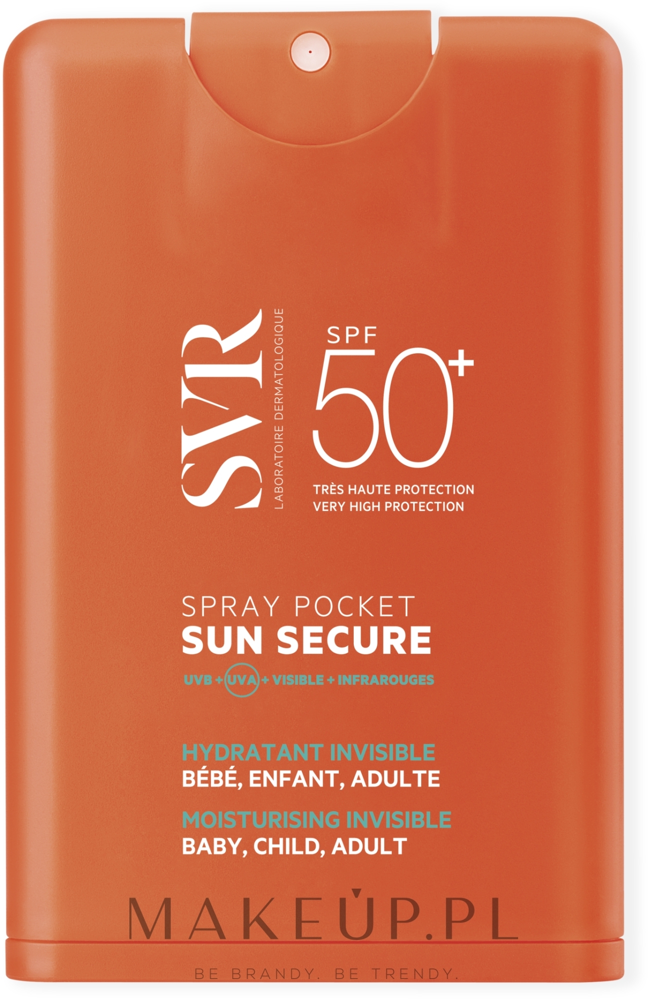 Kieszonkowy spray przeciwsłoneczny - SVR Sun Secure Pocket Spray SPF50+ — Zdjęcie 20 ml