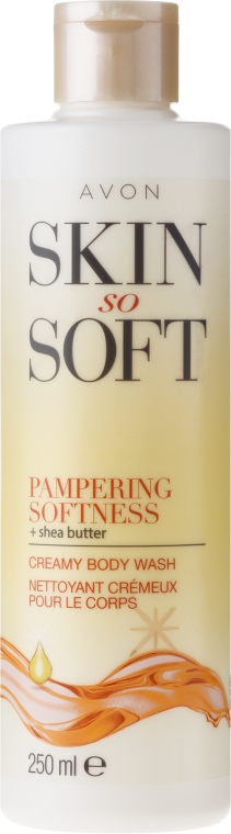 Intensywnie odżywiający kremowy żel pod prysznic - Avon Skin So Soft Pampering Softness Creamy Body Wash — Zdjęcie N1