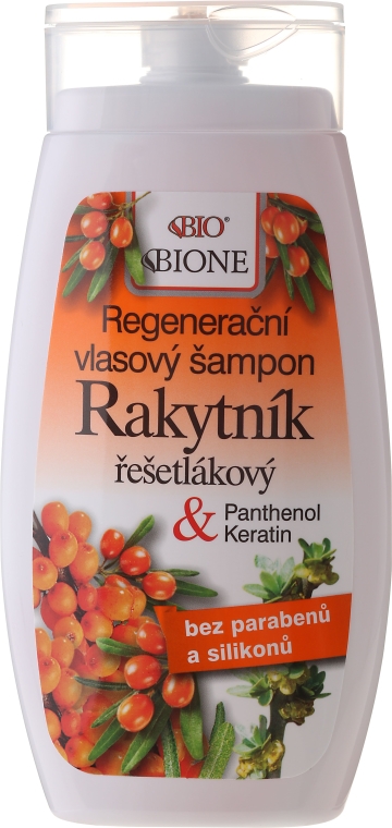 Regenerujący szampon do włosów Rokitnik - Bione Cosmetics Sea Buckthorn Regenerating Hair Shampoo — Zdjęcie N1