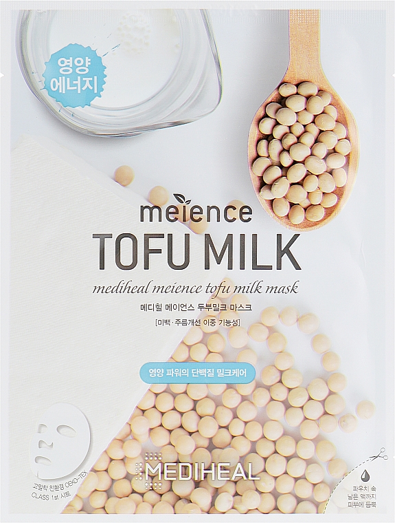 Maska do twarzy w płachcie Mleko i tofu - Mediheal Meience Tofu Milk Sheet Mask