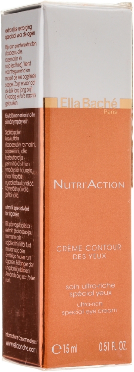 Ultraodżywczy krem do twarzy - Ella Bache Nutri'Action Ultra-Rich Special Eye Cream — Zdjęcie N1