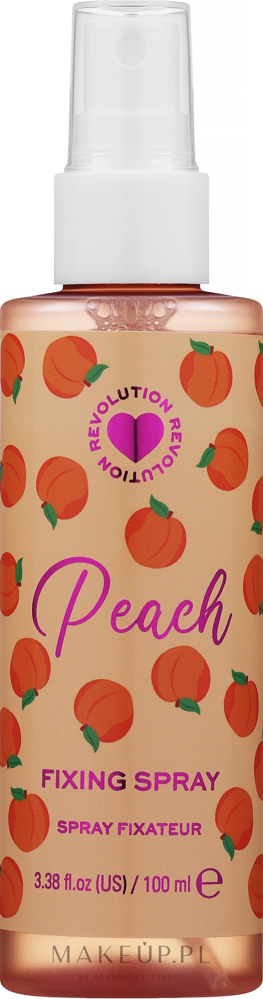 Utrwalacz makijażu w sprayu - I Heart Revolution Fixing Spray Peaches & Cream — Zdjęcie 100 ml