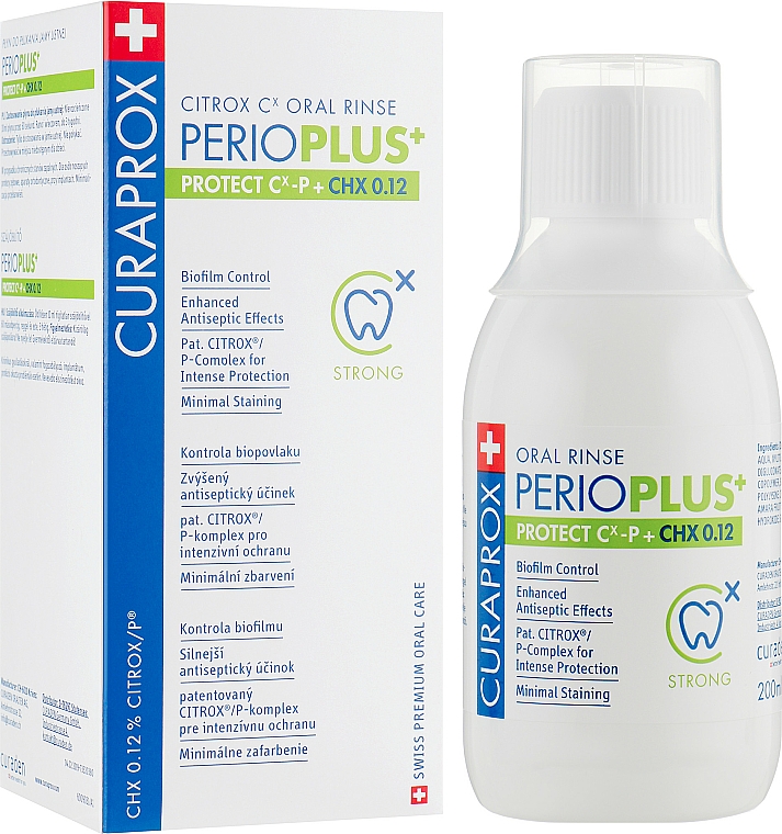 Płyn do płukania ust, 0,12% chlorheksydyna - Curaprox Perio Plus+ — Zdjęcie N1