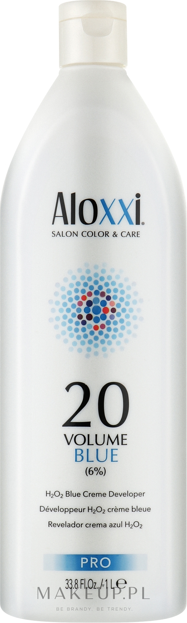 Krem-utleniacz do włosów 6% - Aloxxi 20 Volume Blue Creme Developer  — Zdjęcie 1000 ml