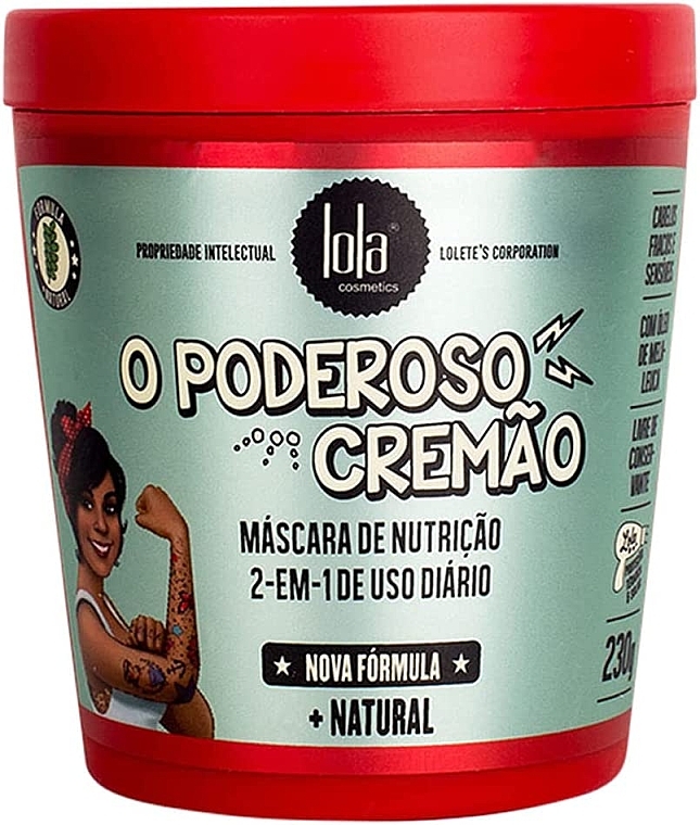 Odżywcza maska do włosów 2 w 1 - Lola Cosmetics O Poderoso Cremao 2 in 1 Nourishing Mask — Zdjęcie N1