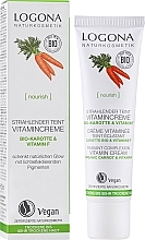 Witaminowy krem rozświetlający z organiczną marchwią i witaminą F - Logona Facial Care Vitamin Cream Organic Carrot — Zdjęcie N2