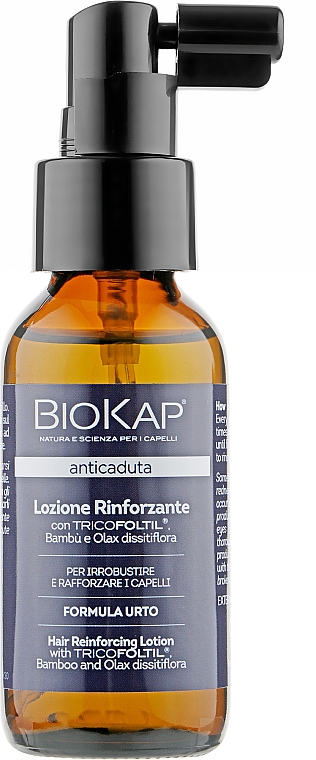 Lotion wzmacniający i chroniący włosy przed wypadaniem - BiosLine BioKap Anticaduta Hair Reinforcing Lotion — Zdjęcie N1