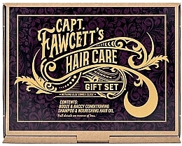 Zestaw - Captain Fawcett Hair Care Gift Set (shamp/250ml + treatment/oil/100ml) — Zdjęcie N3