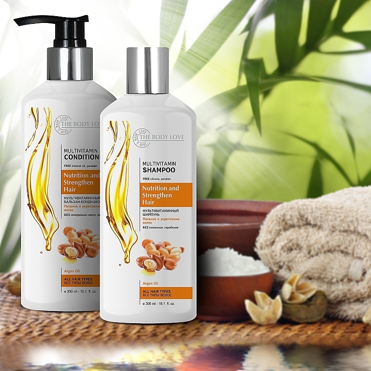 Multiwitaminowy szampon do włosów z olejem arganowym - The Body Love Multivitamin Shampoo — Zdjęcie N5
