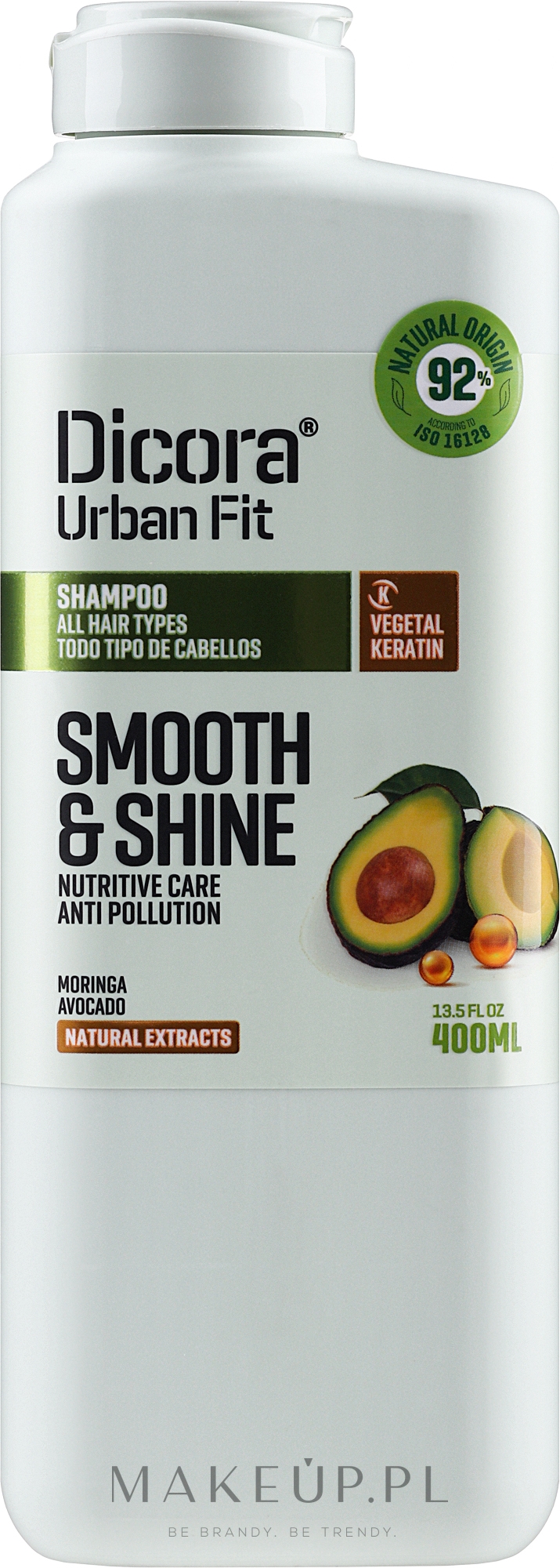 Szampon do wszystkich rodzajów włosów - Dicora Urban Fit Shampoo Smooth & Shine — Zdjęcie 400 ml