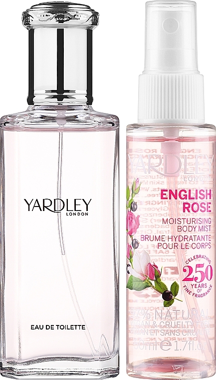 Yardley English Rose - Zestaw (edt 50 ml + spray 50 ml) — Zdjęcie N2