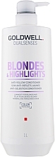 Odżywka przeciw żółknięciu włosów blond i z pasemkami - Goldwell Dualsenses Blondes & Highlights Anti-Yellow Conditioner — Zdjęcie N3