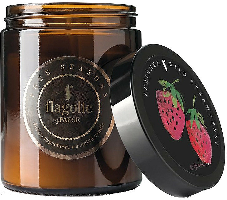 Świeca zapachowa w słoiku Truskawka - Flagolie Fragranced Candle Strawberrie — Zdjęcie N1
