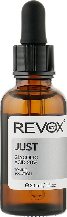 Kwas glikolowy - Revox Just Glycolic Acid 20% Toning Solution — Zdjęcie N1