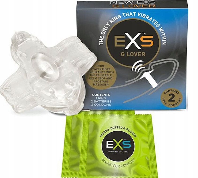 Prezerwatywy i nakładka wielokrotnego użytku - EXS G-Lover  — Zdjęcie N1